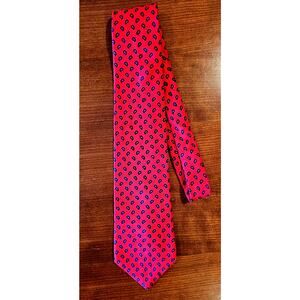 Bert Pulitzer 100% Silk Tie, Red & Blue, Menswear, Corpcore, NWOT, New